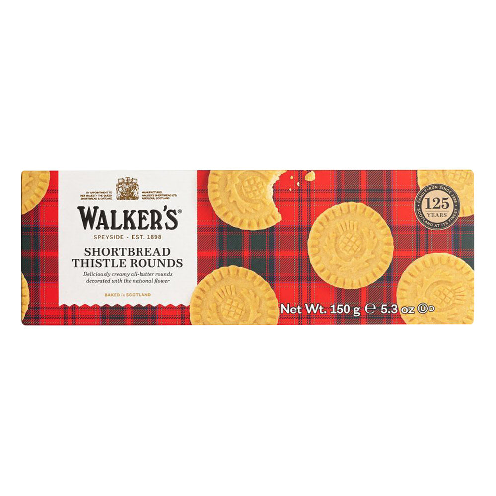 Wholesale Walkers Shortbread Round Cookies 5.3 Oz Box-12ct Case Bulk