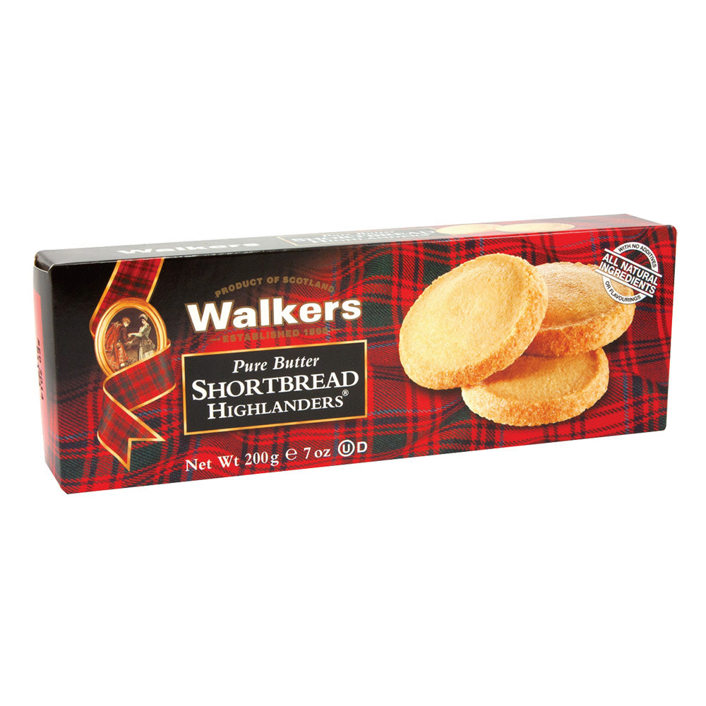 Wholesale Walkers Shortbread Highlander Cookies 7 Oz Box-12ct Case Bulk