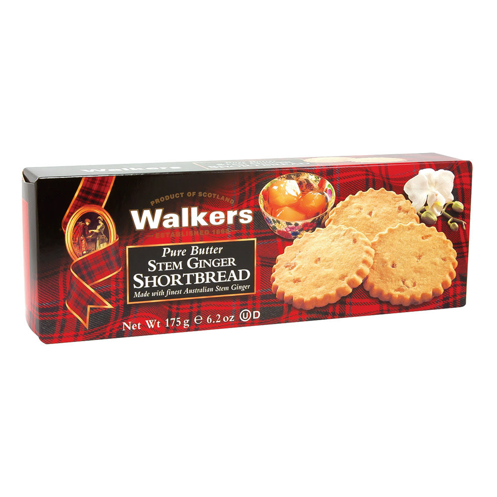 Wholesale Walkers Shortbread Ginger Cookies 6.2 Oz Box-12ct Case Bulk