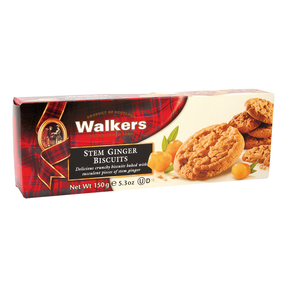 Wholesale Walkers Stem Ginger Biscuits 5.3 Oz Box-12ct Case Bulk