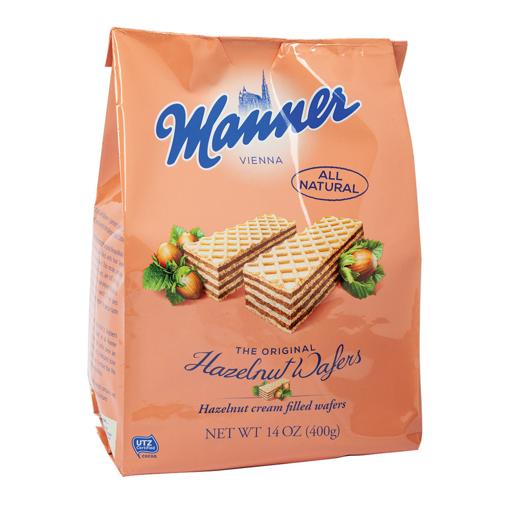 Wholesale Manner Milk Hazelnut Wafers 14 Oz Bag-10ct Case Bulk