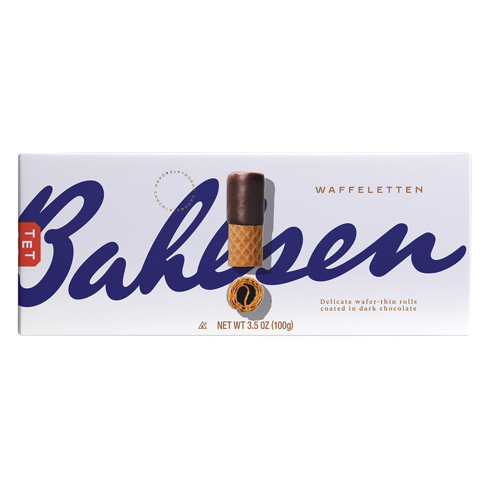 Bahlsen Waffeletten Dark Chocolate Wafer Rolls 3.5 Oz