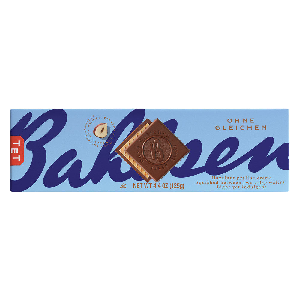 Wholesale Bahlsen Ohne Gleichen Milk Chocolate Hazelnut Wafer 4.4 Oz-12ct Case Bulk