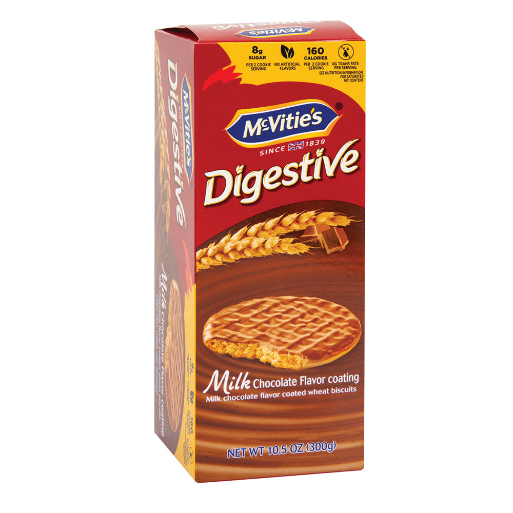 Wholesale Mcvitie'S Milk Chocolate Covered Digestive Wheat Biscuits 10.5 Oz Box- Bulk