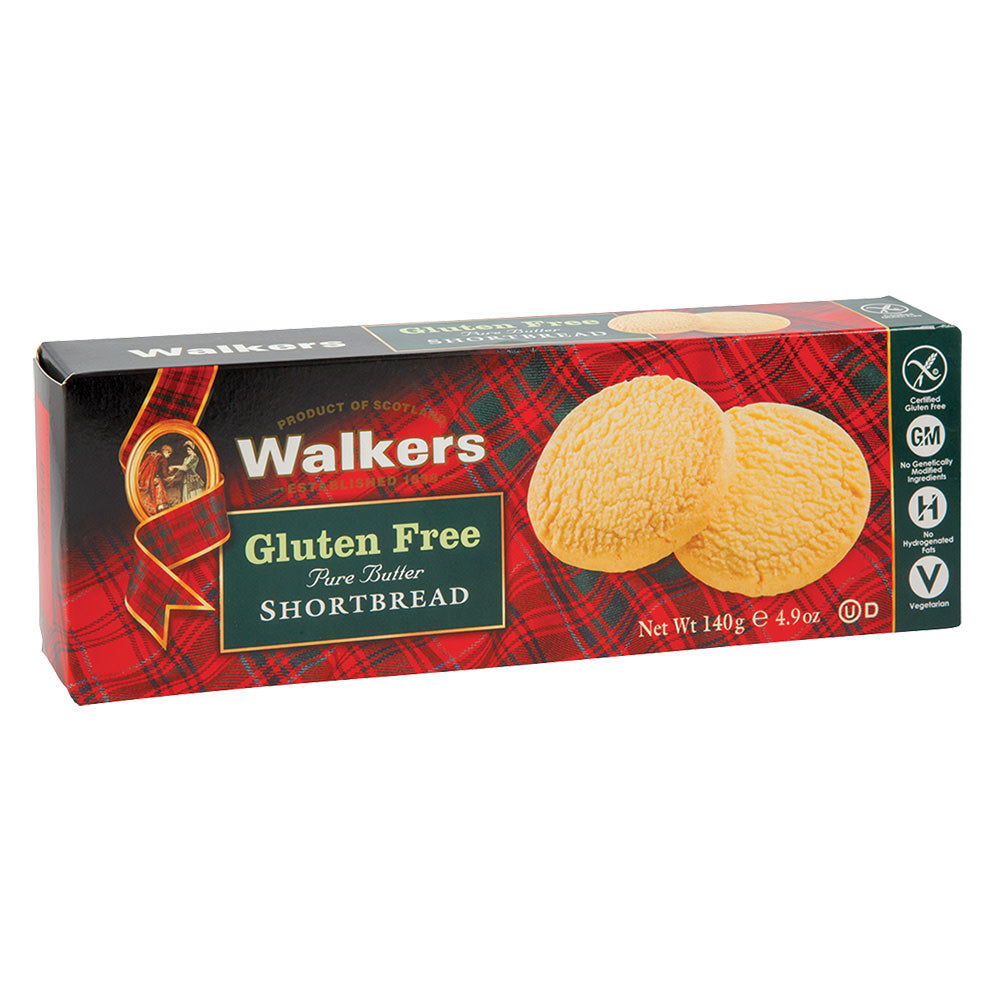 Wholesale Walkers Gluten Free Shortbread Cookies 4.9 Oz Box-6ct Case Bulk