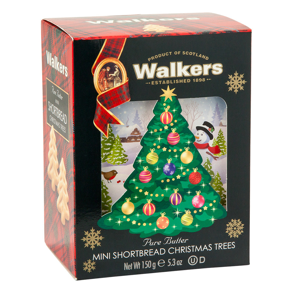 Wholesale Walkers Shortbread Mini Christmas Tree Cookies 5.3 Oz Box-10ct Case Bulk