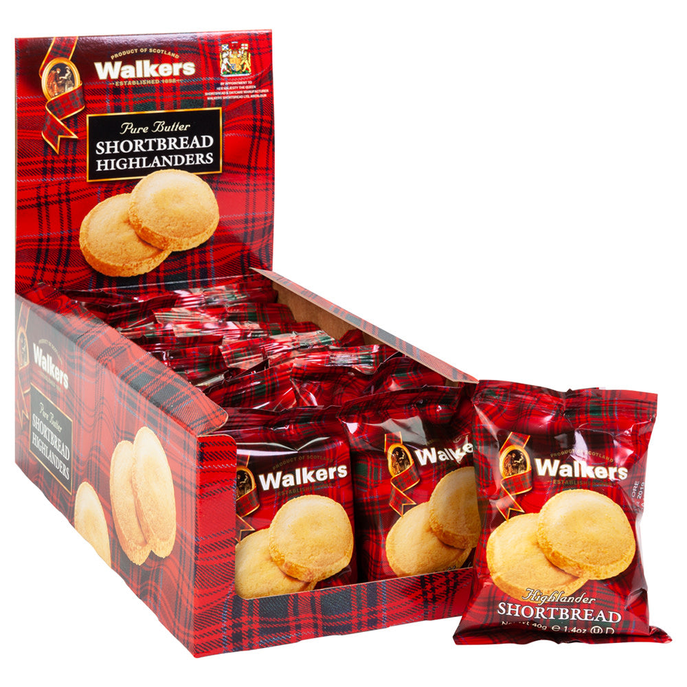 Wholesale Walkers Shortbread Highlander Cookies Twin Pack 1.4 Oz- Bulk