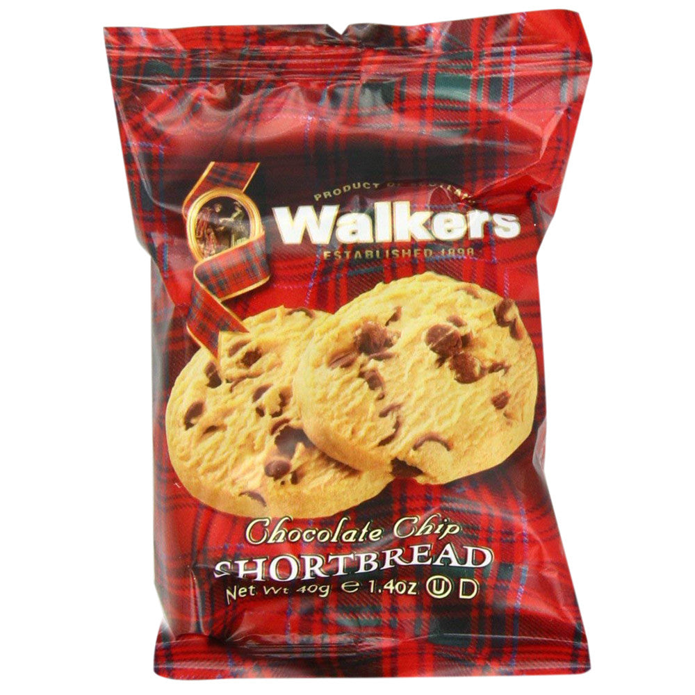 Wholesale Walkers Chocolate Chip Shortbread Twin Pack 1.4 Oz- Bulk