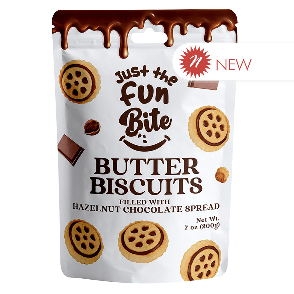 Wholesale Just The Fun Bite - Butter Bisc - Hzl Chocolate Spread - 7Oz-6ct Case Bulk