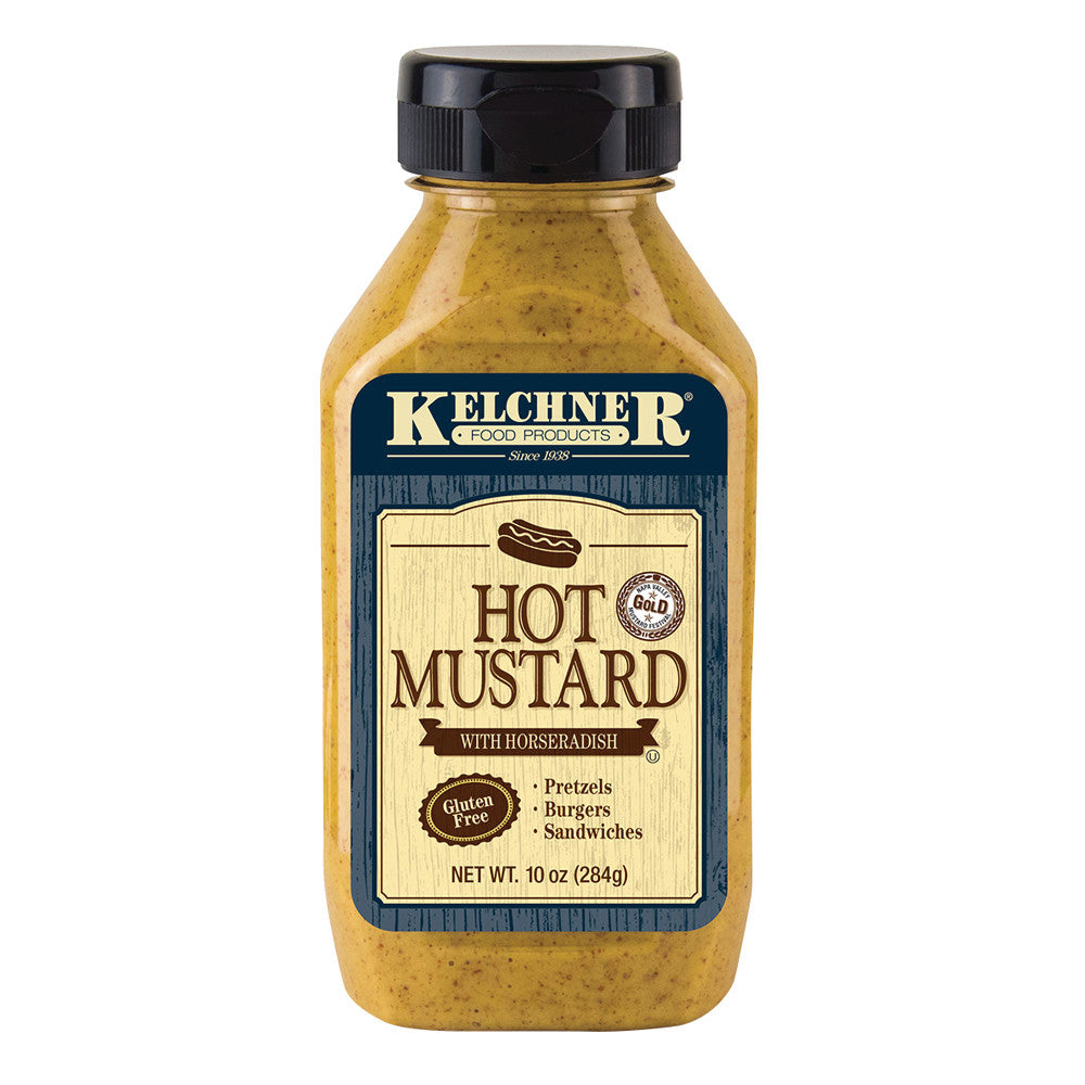 Wholesale Kelchner'S Hot Mustard Squeeze 10 Oz Bottle-9ct Case Bulk