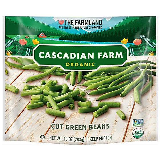 Cascadian Farm Organic Beans Green Cut 10 Oz Bag
