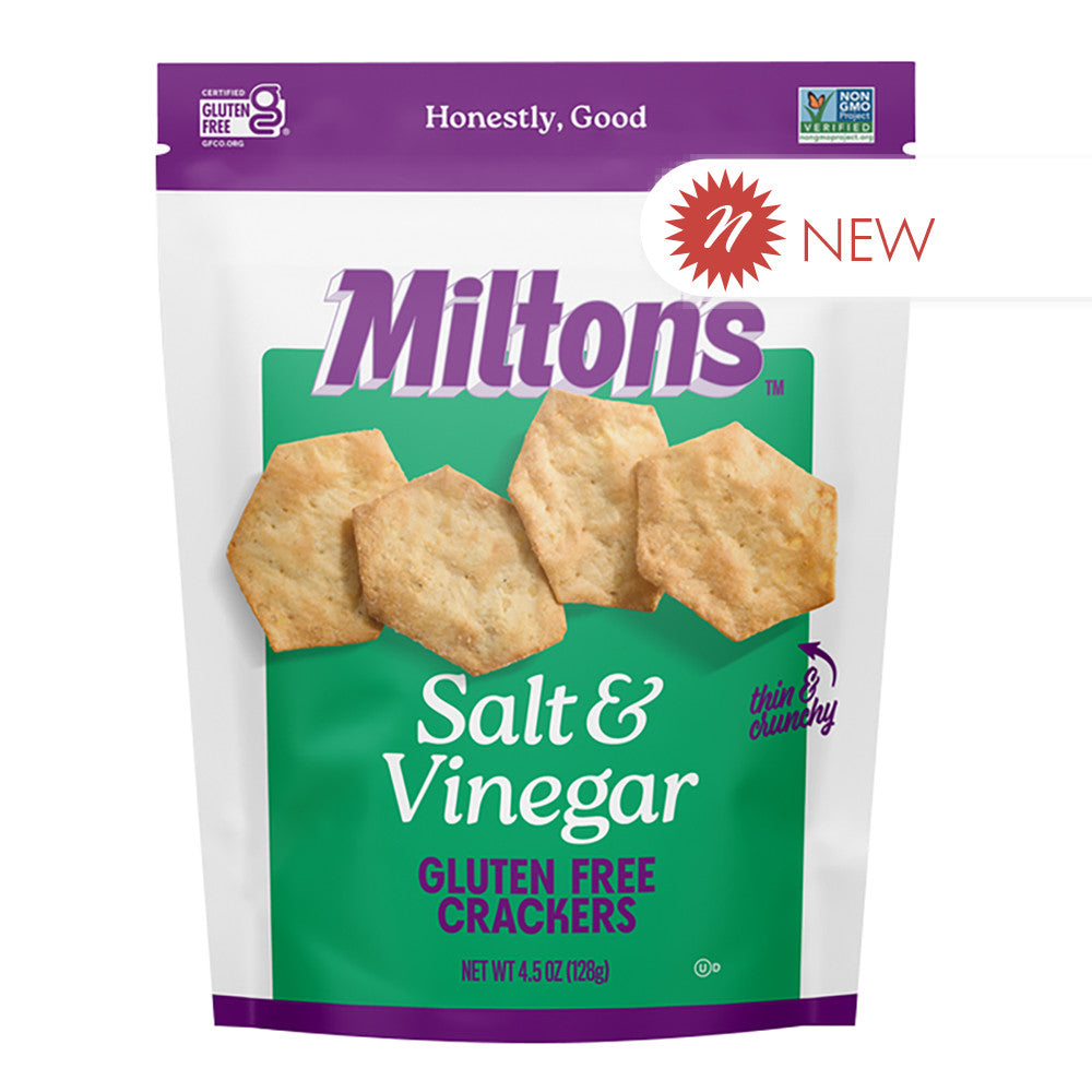 Wholesale Milton'S - Gluten Free Salt & Vinegr Crackers - 4.5Oz-12ct Case Bulk