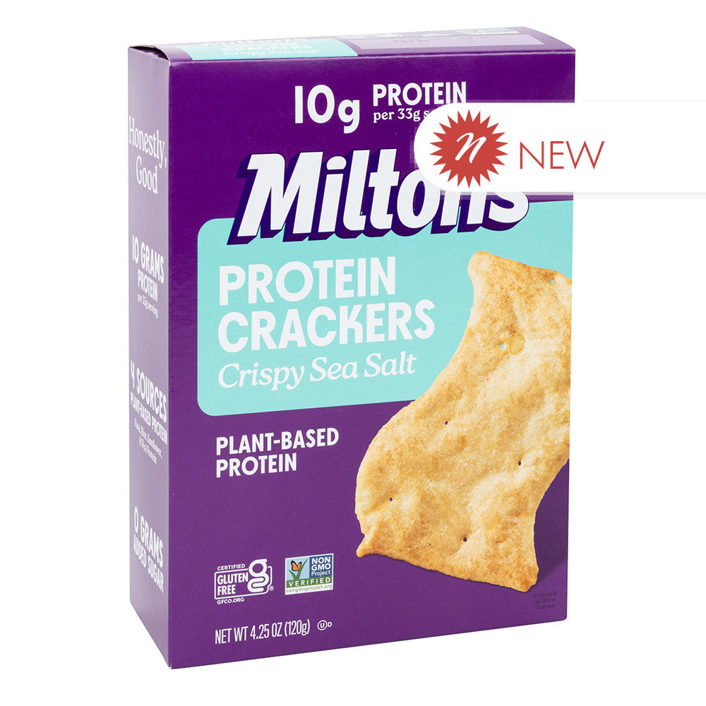 Wholesale Milton'S - Protein Crackers Crispy Sea Slt - 4.25Oz- Bulk
