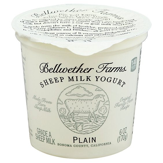 Bellwether Farms Yogurt Sheep Plain 6oz 12ct