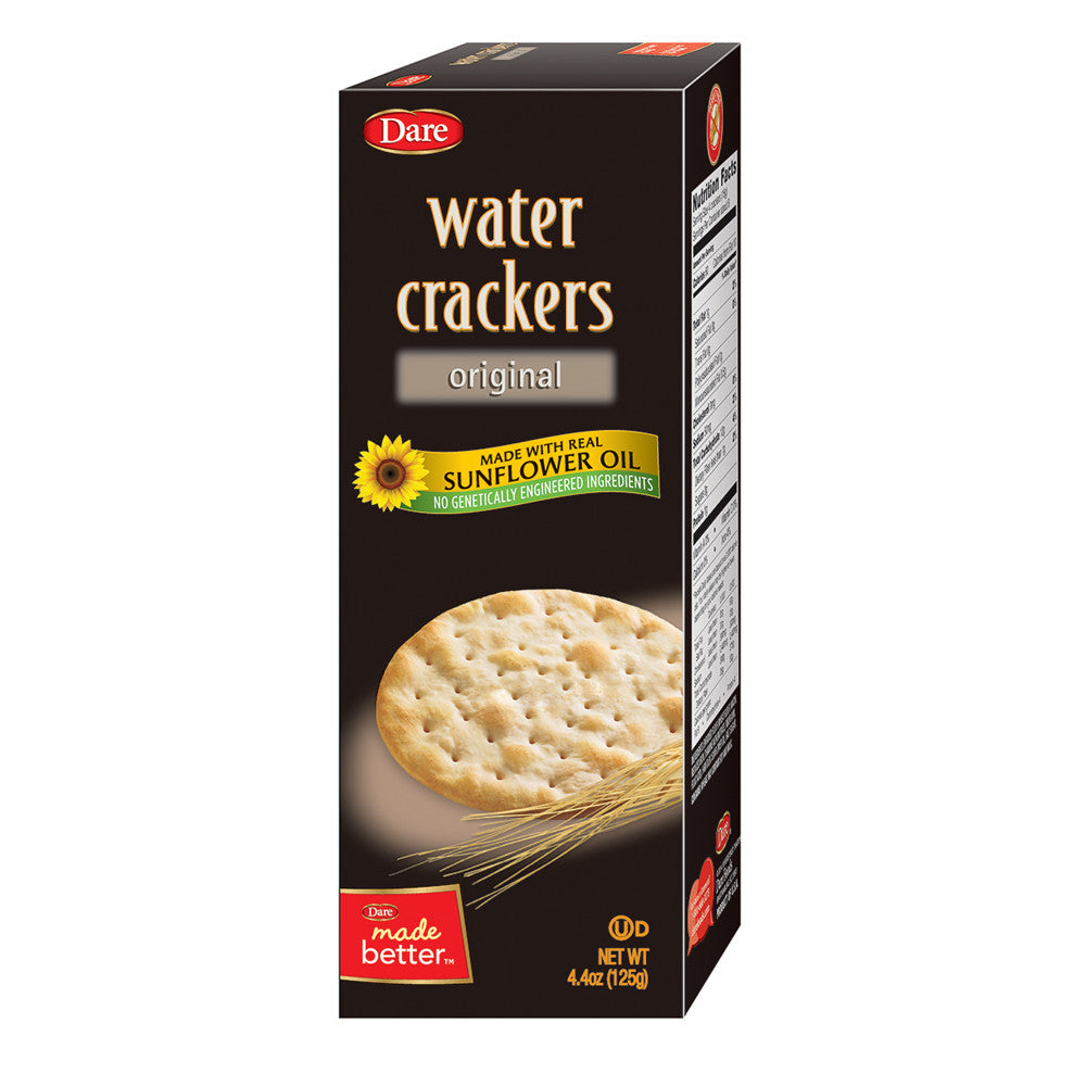 Wholesale Dare Original Water Crackers 4.4 Oz Box-12ct Case Bulk