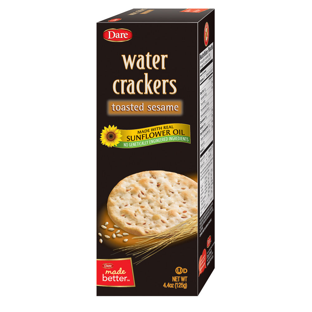 Wholesale Dare Sesame Water Cracker 4.4 Oz Box- Bulk