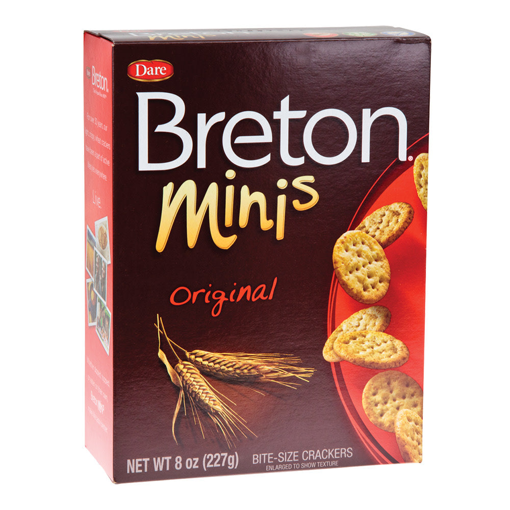 Wholesale Dare Breton Mini Original Crackers 8 Oz Box-12ct Case Bulk