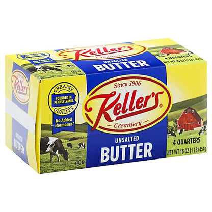 Wholesale Keller's Creamery Unsalted Butter 8 oz- Bulk