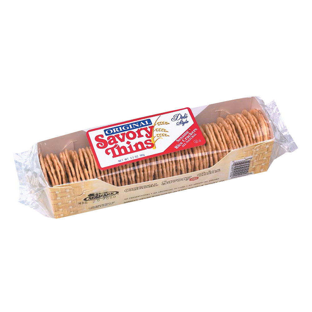 Wholesale Sesmark Savory Rice Thins 3.2 Oz Tray-12ct Case Bulk