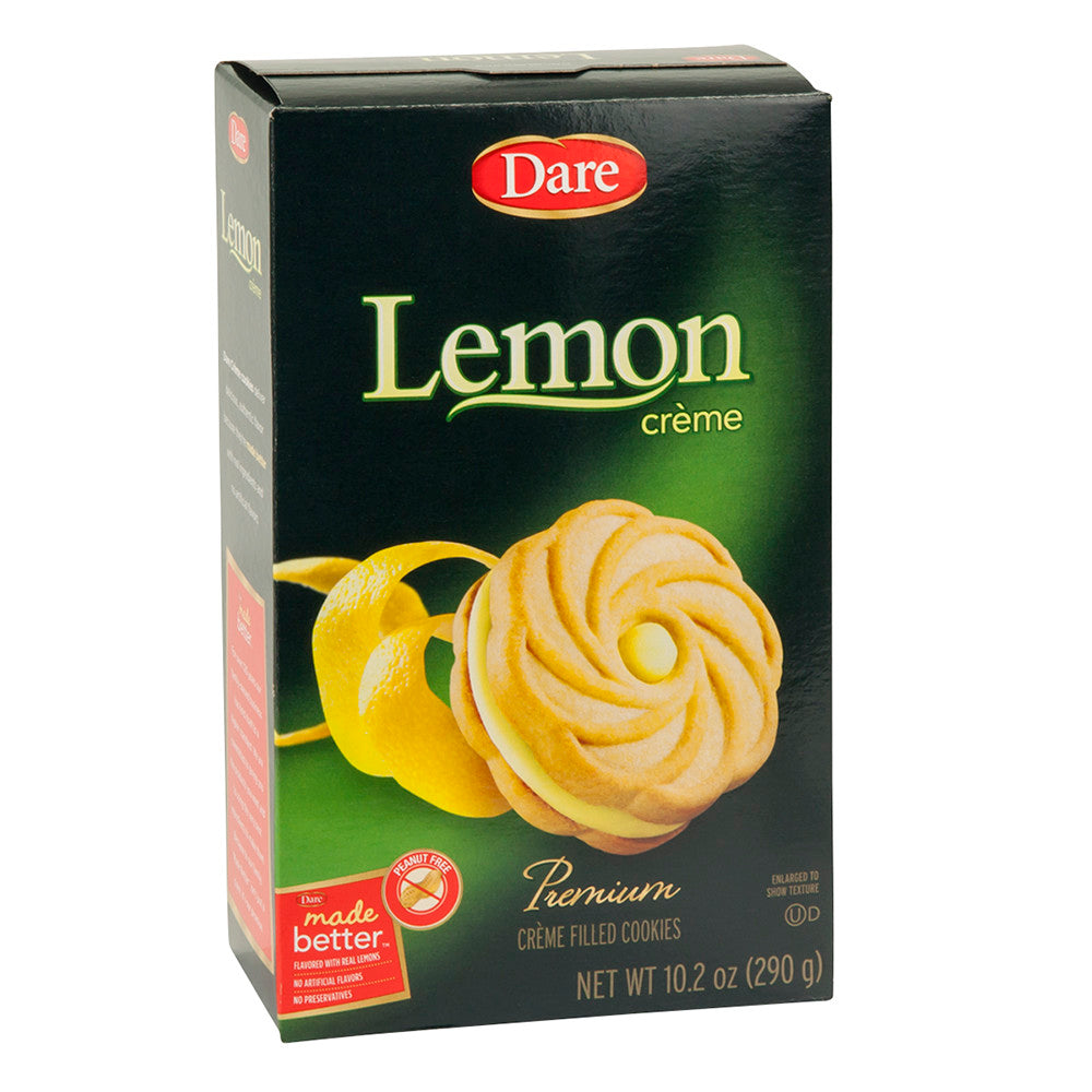 Wholesale Dare Lemon Creme Cookies 10.2 Oz Box-12ct Case Bulk