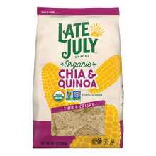 Wholesale Late July Restaurant Style Chia & Quinoa Tortilla Chips 10.1 Oz Bag- Bulk