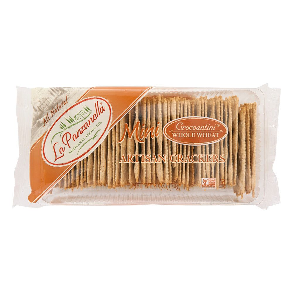 Wholesale La Panzanella Whole Wheat Mini Croccantini 6 Oz Tray Pack- Bulk