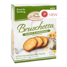 Wholesale La Panzanella Garlic & Parmesan Bruschetta Toasts 4.23 Oz Box- Bulk