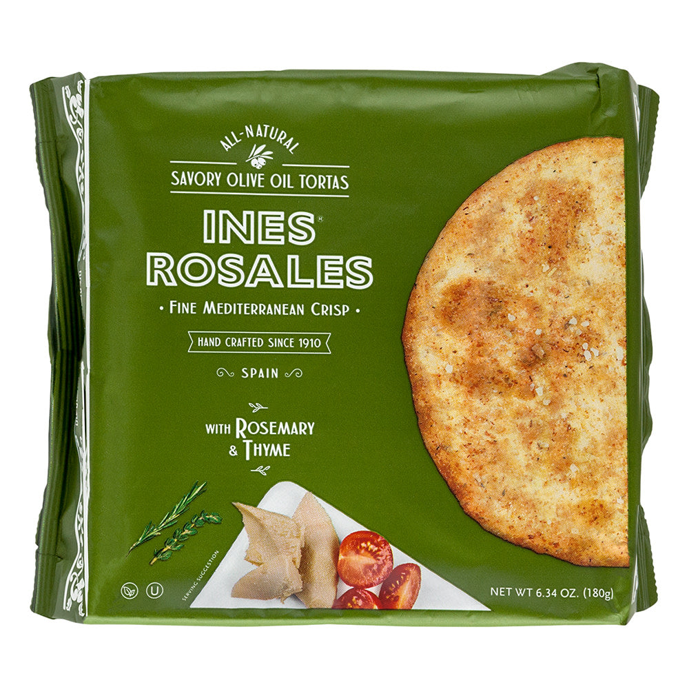 Wholesale Ines Rosales Rosemary And Thyme Tortas 6 Pc 6.34 Oz-10ct Case Bulk