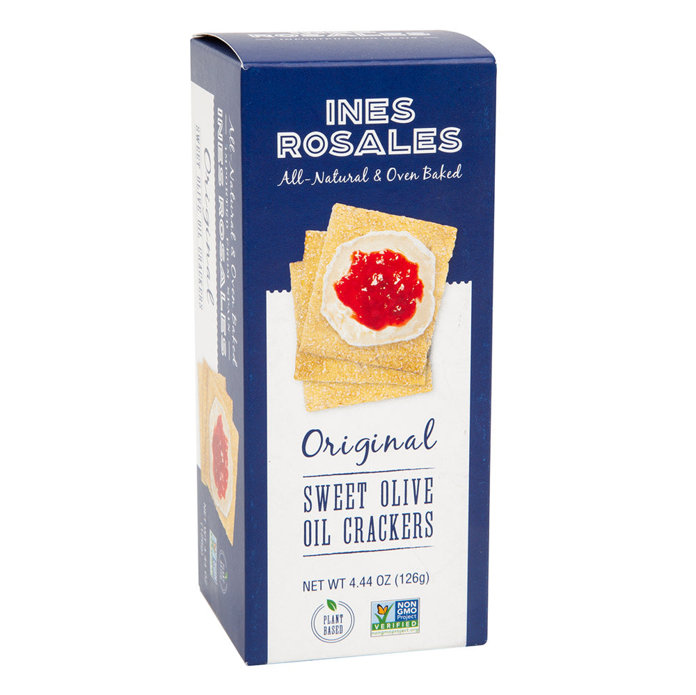 Wholesale Ines Rosales Original Sweet Olive Oil Crackers 4.44 Oz Box-12ct Case Bulk