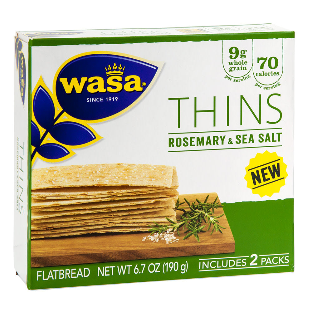 Wholesale Wasa Rosemary And Sea Salt Thins 6.7 Oz Box-10ct Case Bulk