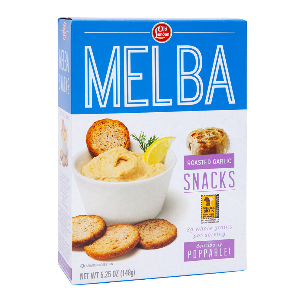 Wholesale Old London Roasted Garlic Melba Toasts 5.25 Oz Box-12ct Case Bulk