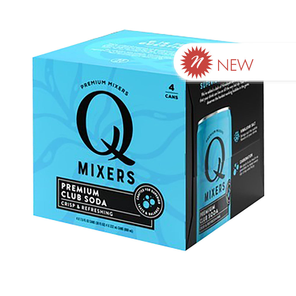 Wholesale Q Mixers - Club Soda - Can (6Pk - 4Ct) - 7.5Oz-24ct Case Bulk