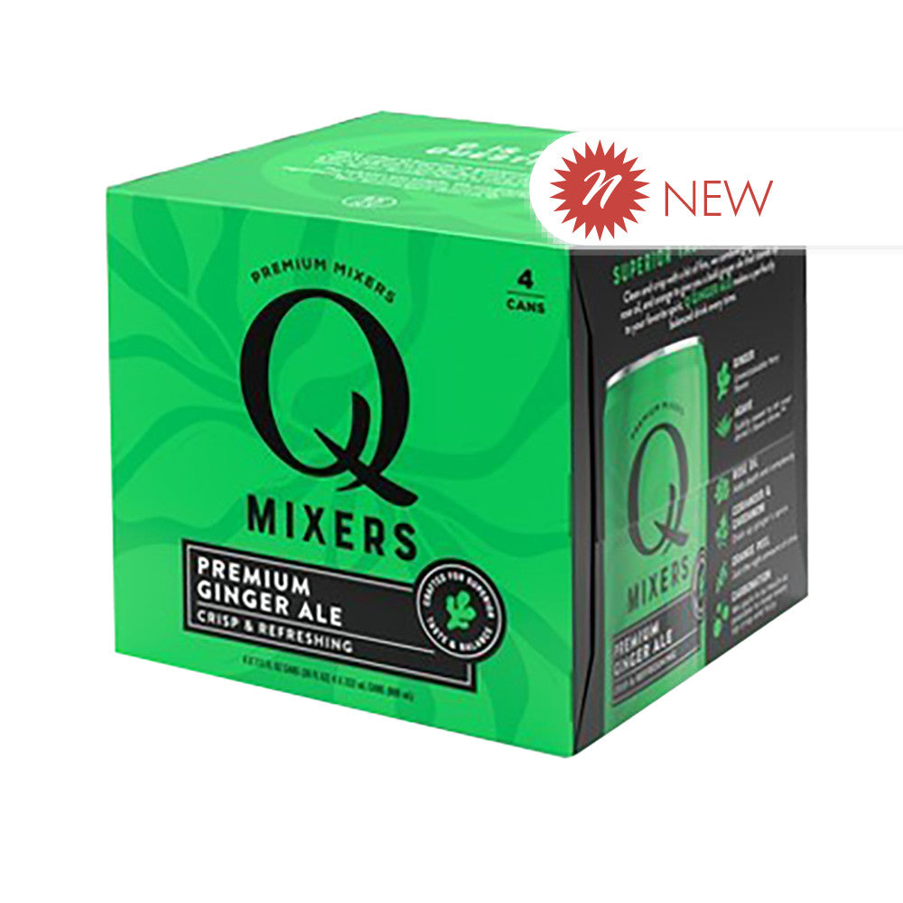 Wholesale Q Mixers - Premium Ginger Ale Can - (6Pk - 4Ct) - 7.5Oz- Bulk