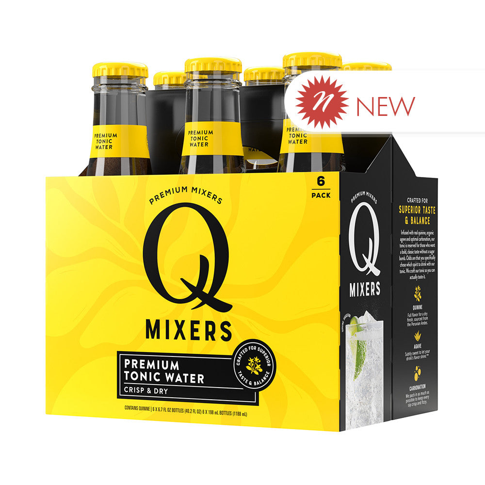 Wholesale Q Mixers - Premium Tonic - Bottl(4Pk - 6Ct) - 6.7Oz-24ct Case Bulk