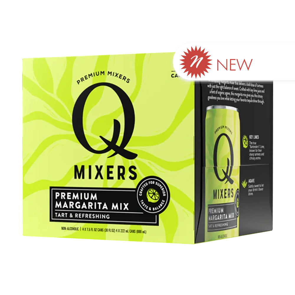 Wholesale Q Mixers - Margarita - Can (6Pk - 4Ct) - 7.5Oz-24ct Case Bulk