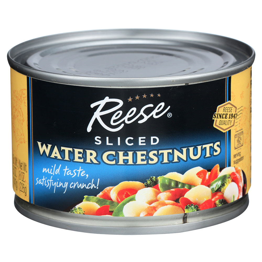 Wholesale Reese Sliced Water Chestnuts 8 Oz Can-24ct Case Bulk