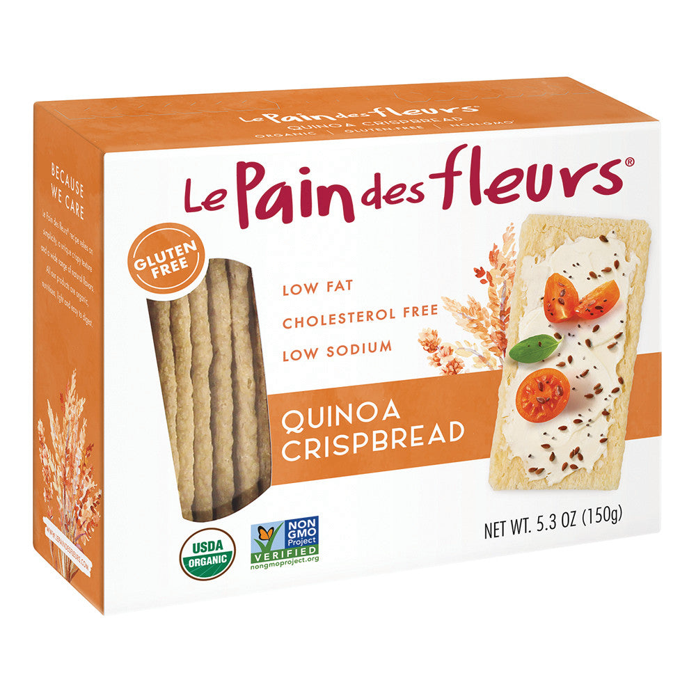 Wholesale Le Pain Des Fleurs Quinoa Crispbread 4.4 Oz Box- Bulk