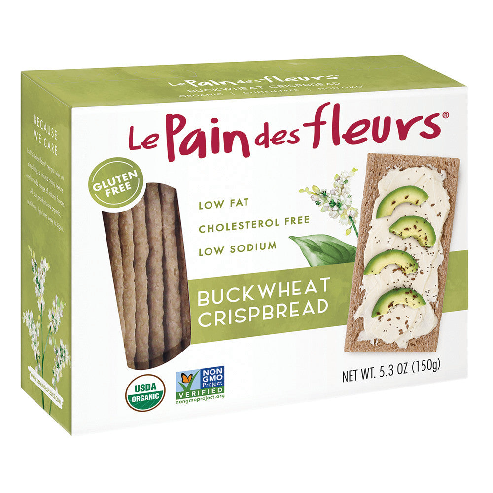 Wholesale Le Pain Des Fleurs Buckwheat Crispbread 4.4 Oz Box-6ct Case Bulk