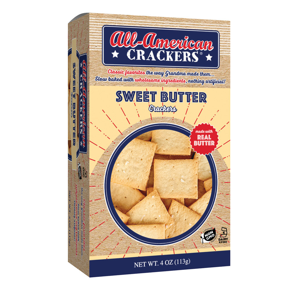 Wholesale Partners All American Crackers Sweet Butter Crackers 4 Oz Box-6ct Case Bulk