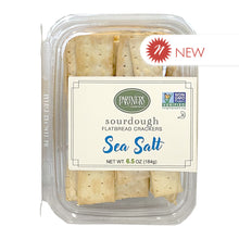 Wholesale Partners Sea Salt Sourdough Flatbread Crackers 6.5 Oz Tub- Bulk