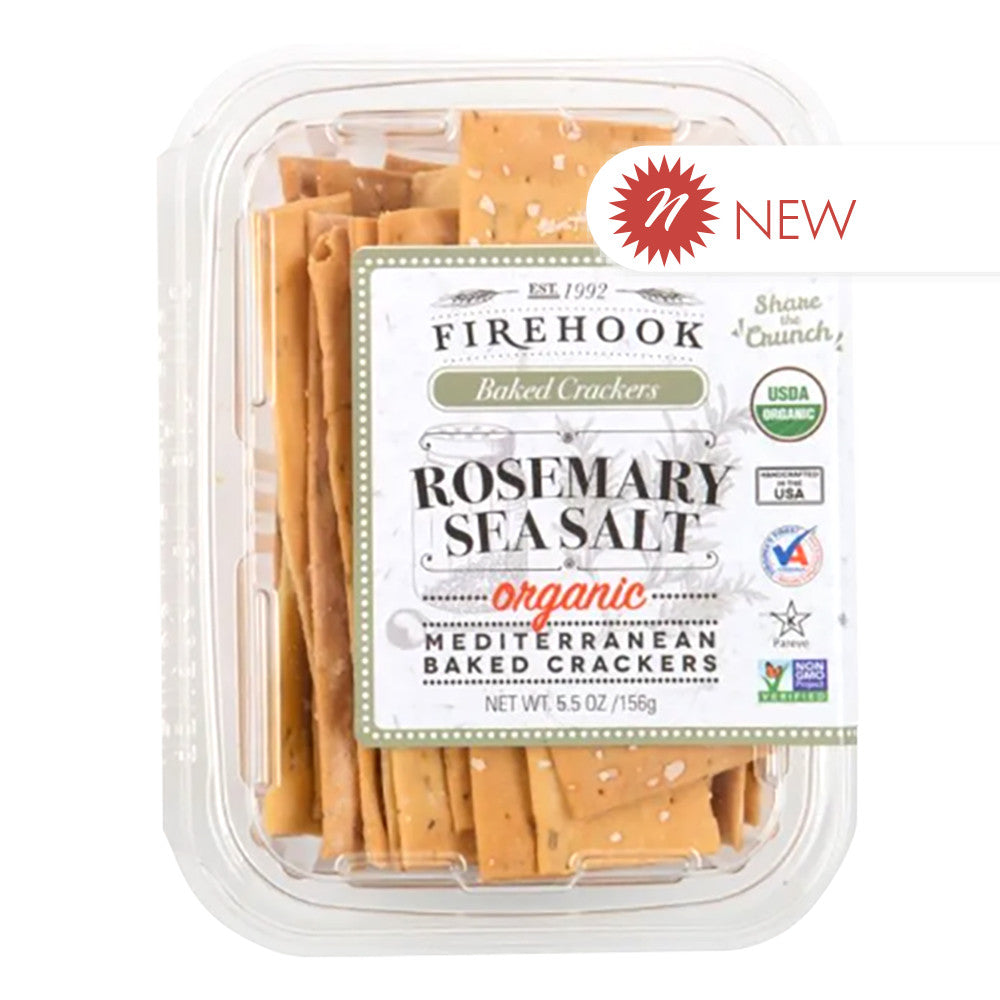 Wholesale Firehook Crackers - Rosemary Csalt - 5.5Oz-8ct Case Bulk