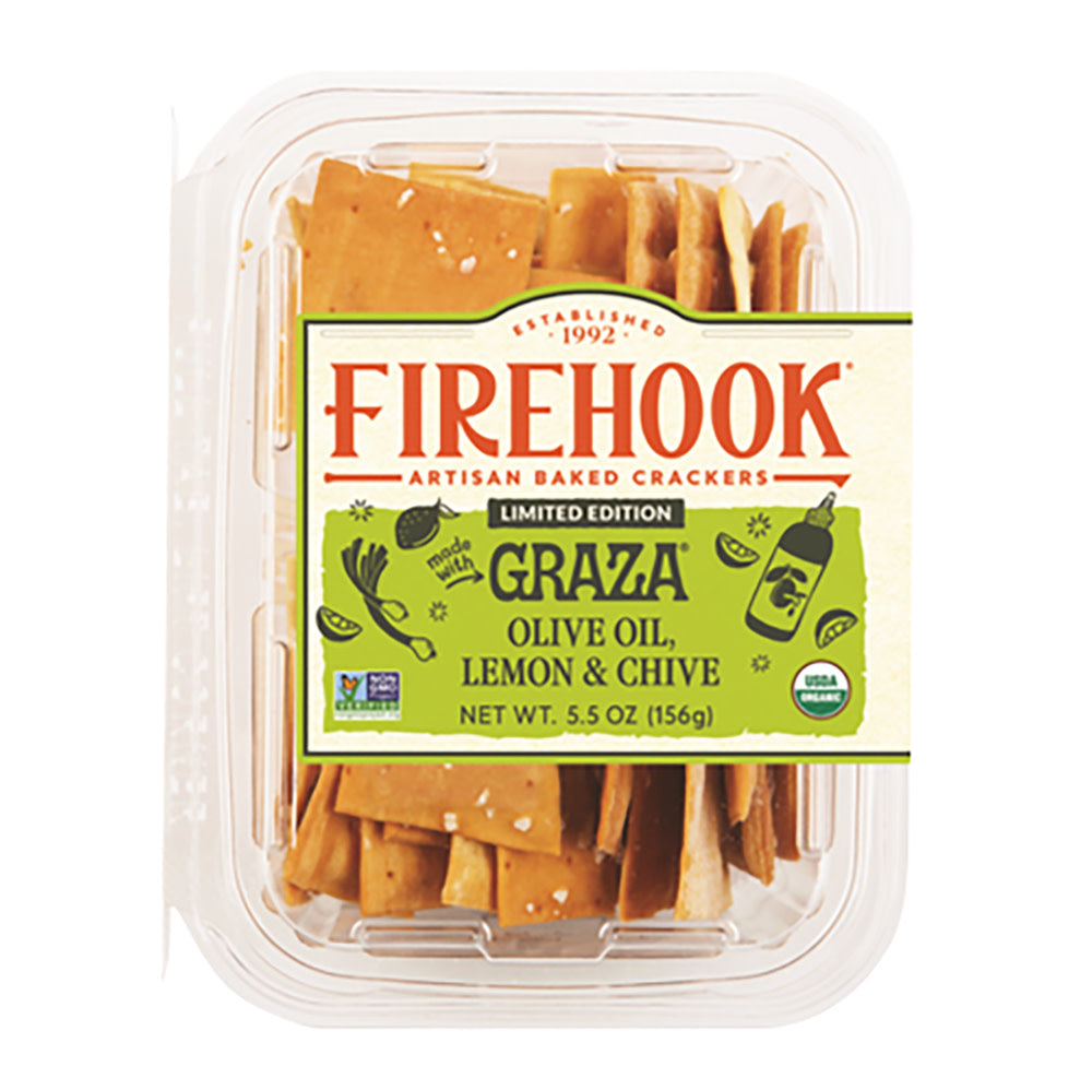 Wholesale Firehook - Graza Olive Oil Lemon Crackers - 5.5Oz- Bulk