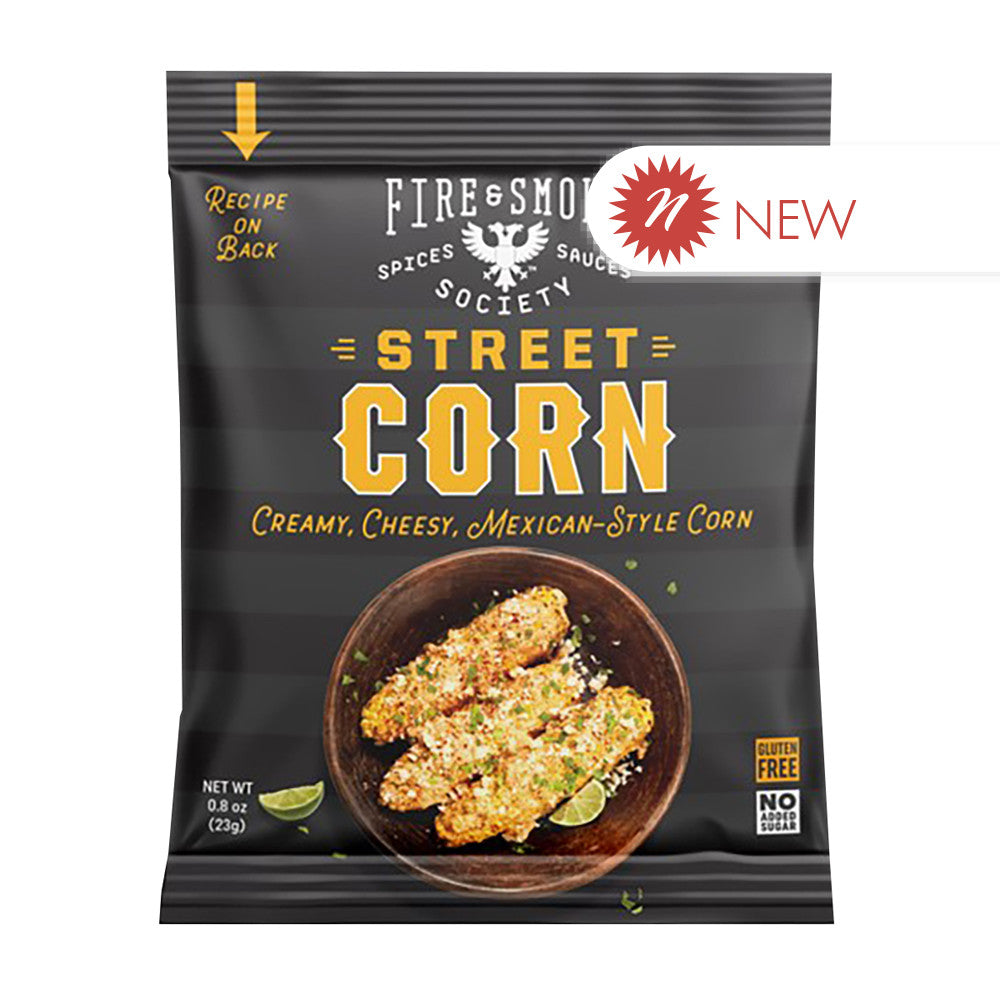 Wholesale Fire&Smoke - Street Corn Seasoning - 0.8Oz-12ct Case Bulk