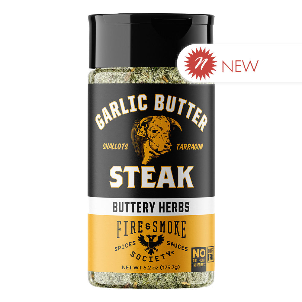 Wholesale Fire&Smoke - Garlic Butter Steakseasoning - 6.2Oz-6ct Case Bulk