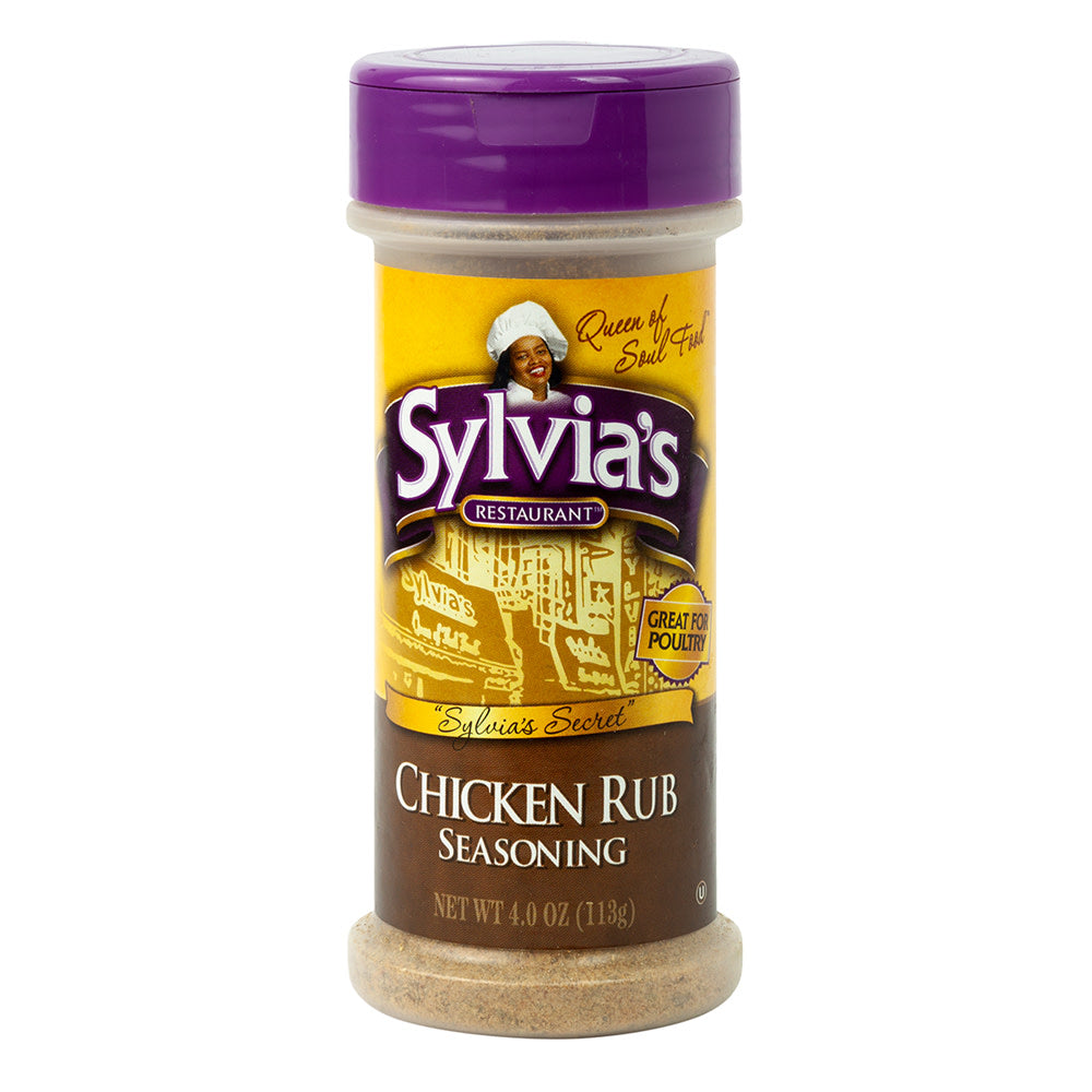 Wholesale Sylvia'S Chicken Rub Seasoning 4 Oz Shaker- Bulk
