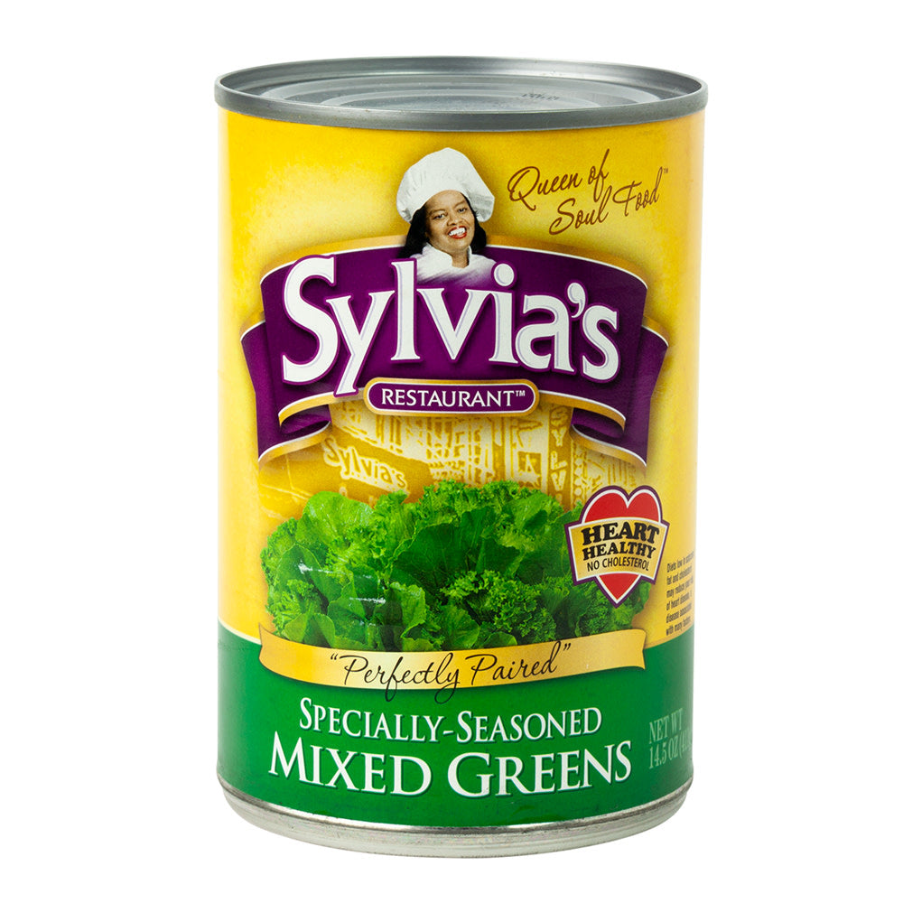 Wholesale Sylvia'S Mixed Greens 14.5 Oz Can-12ct Case Bulk