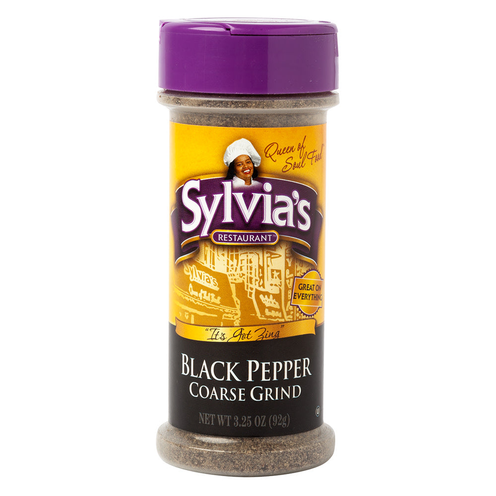 Wholesale Sylvia'S Pure Black Pepper 3.25 Oz Shaker-12ct Case Bulk