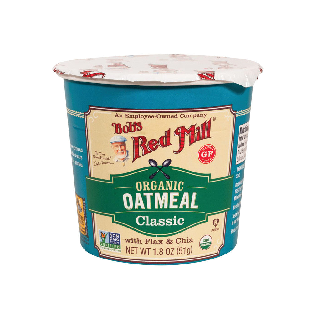 Wholesale Bob'S Red Mill Organic Classic Oatmeal 1.8 Oz Cup-12ct Case Bulk