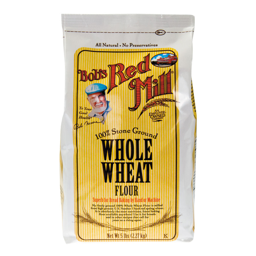 Bob'S Red Mill Whole Wheat Flour 5 Lb Bag