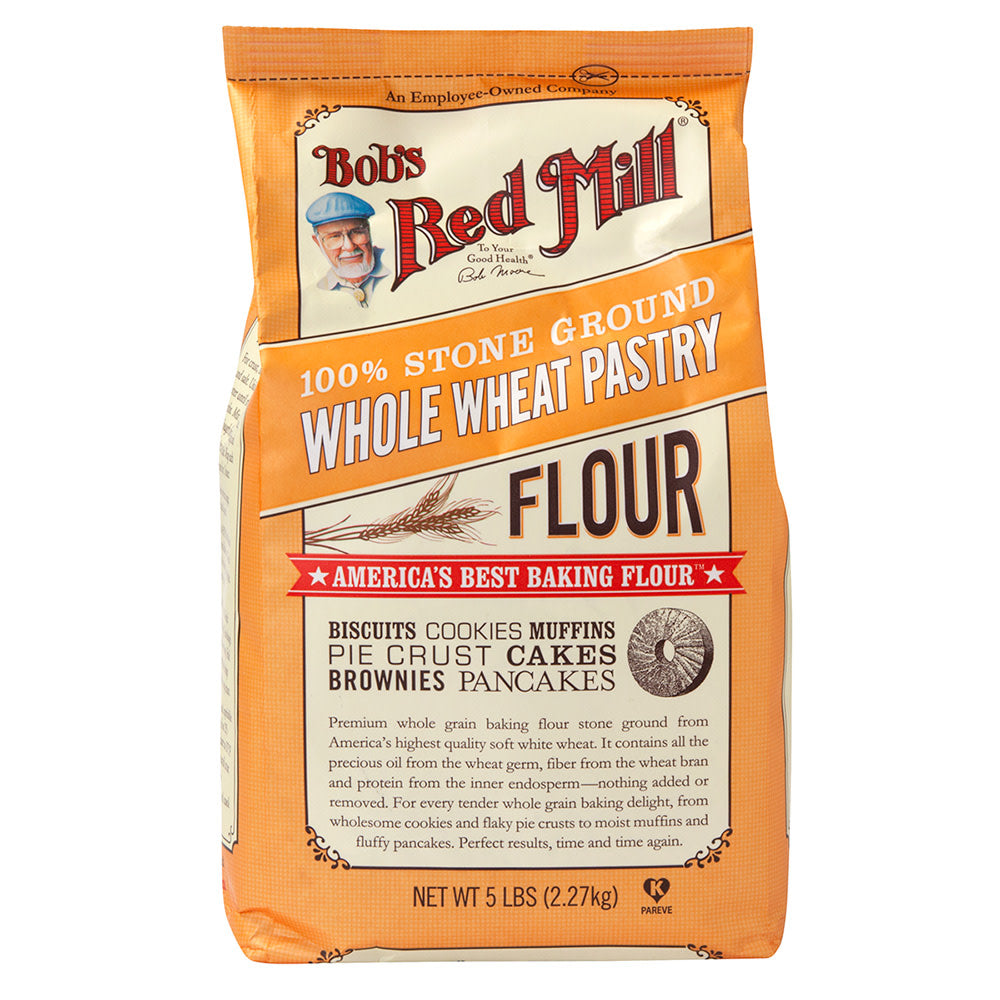 Bob'S Red Mill Whole Wheat Pastry Flour 5 Lb Bag